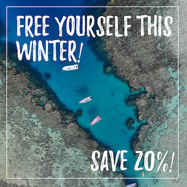 Escape this winter! Save 20% - Offer Extended